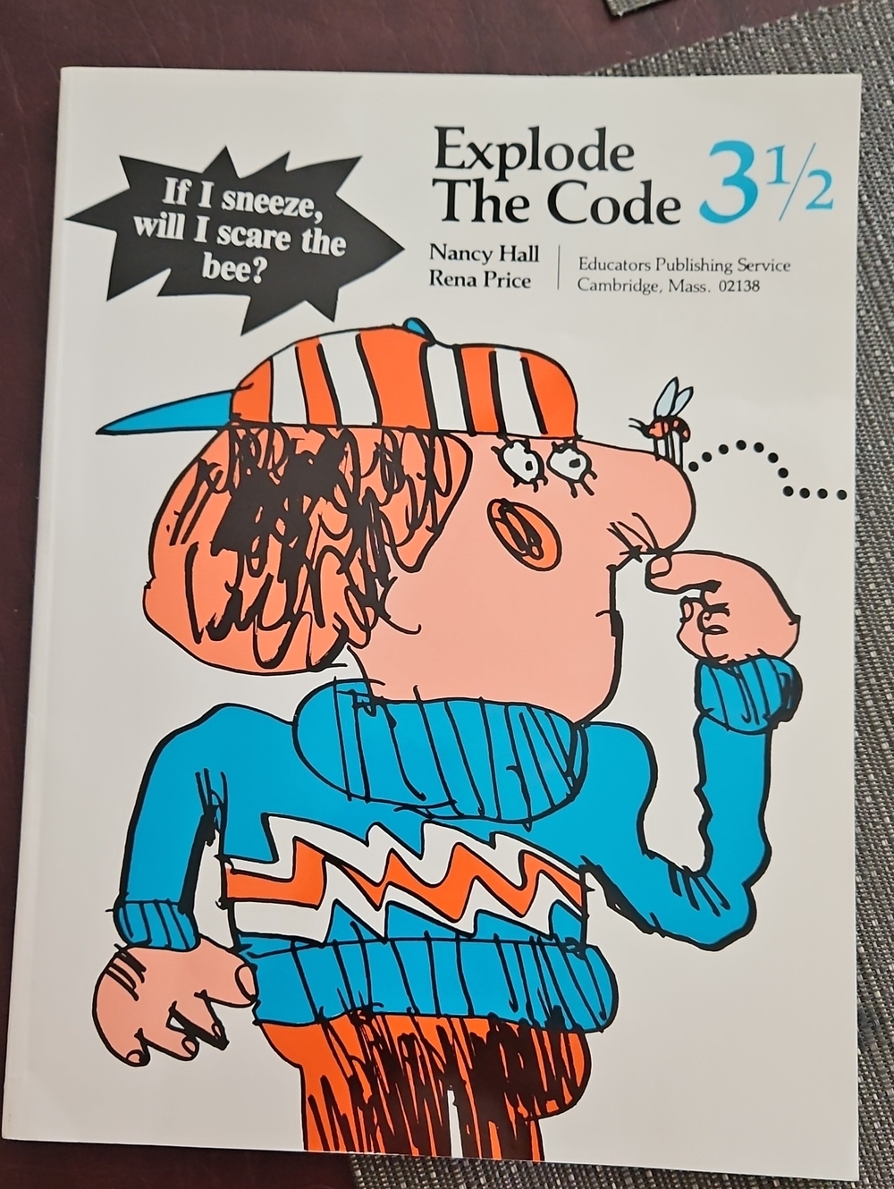 Explode The Code 3½ Educational Workbook - Blue & Orange Cover